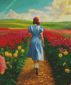 Dorothy Walking In A Field Diamond Painting