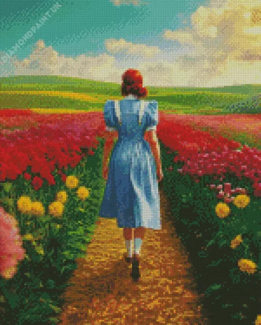 Dorothy Walking In A Field Diamond Painting