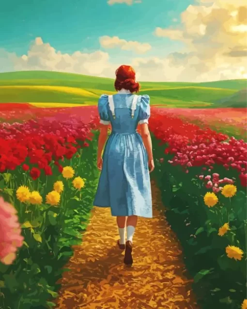 Dorothy Walking In A Field Diamond Painting