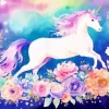 Fabulous Unicorn Floral Art Diamond Painting