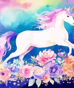 Fabulous Unicorn Floral Art Diamond Painting