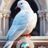 Fancy White Pigeon Diamond Painting