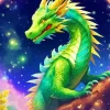 Fantasy Emerald Dragon Diamond Painting