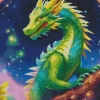 Fantasy Emerald Dragon Diamond Painting