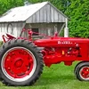 Farmall Tractor Art Diamond Painting