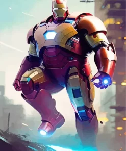 Fat Iron Man Diamond Painting