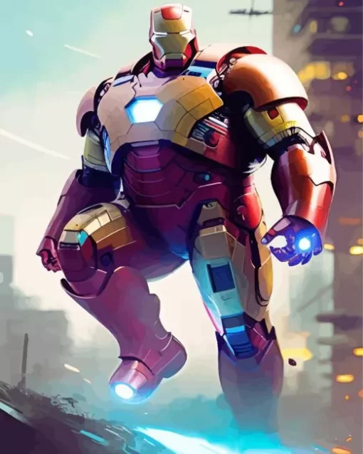 Fat Iron Man Diamond Painting