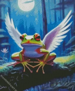 Frog With Bird Wings Art Diamond Painting