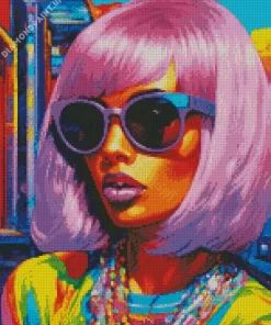 Funky Girl Art Diamond Painting