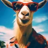 Goat With Sunglasses Diamond Painting