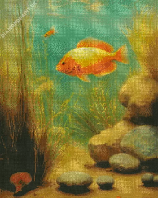 Golden Fish Art Diamond Painting