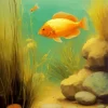 Golden Fish Art Diamond Painting