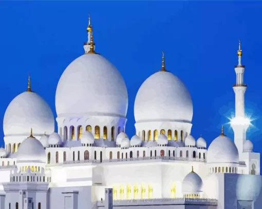 Grand Bur Dubai Masjid Diamond Painting