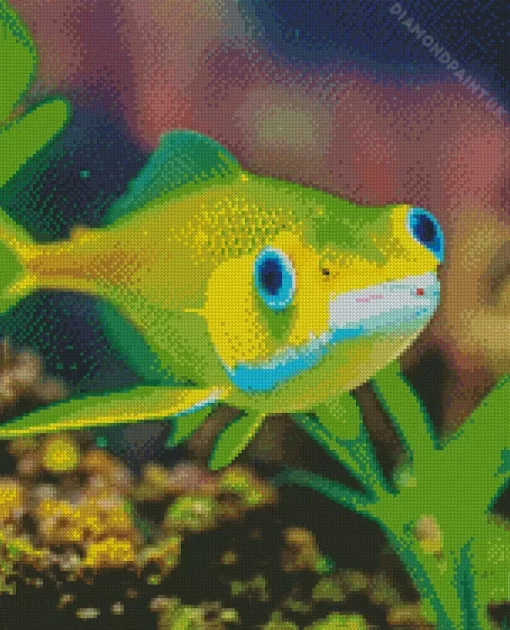 Green Fish Diamond Painting