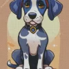 Grey Great Dane Diamond Painting