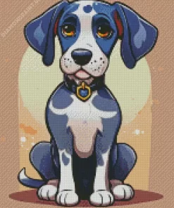 Grey Great Dane Diamond Painting