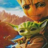 Groot And Baby Yoda Diamond Painting