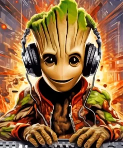 Groot Dj Diamond Painting