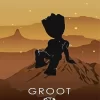 Groot Silhouette Poster Diamond Painting