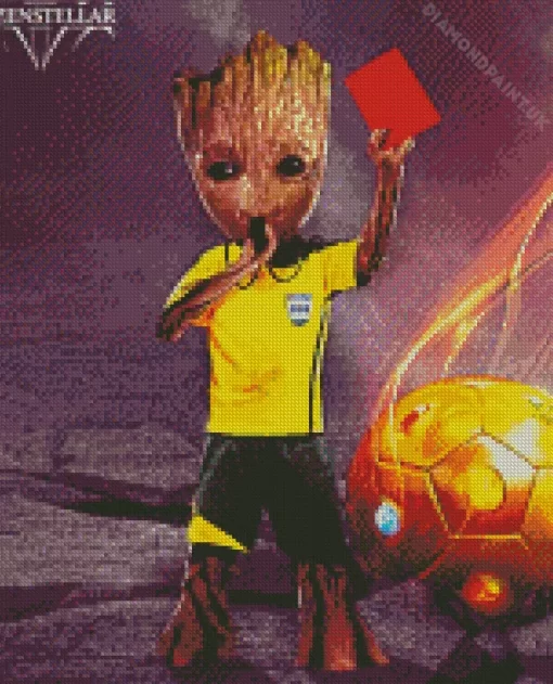 Groot Soccer Diamond Painting