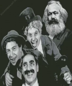 Groucho Marx And Karl Marx Diamond Painting