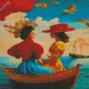 Ladies On Boat Art Diamond Painting