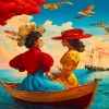 Ladies On Boat Art Diamond Painting