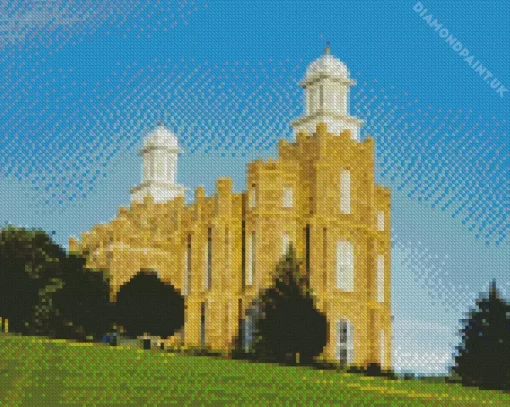 Logan Utah Temple Diamond Painting