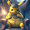 Pikachu Smoking Diamond Painting