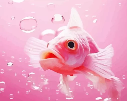 Pink Fish Diamond Painting