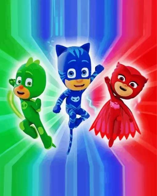 Pj Masks Animation Diamond Painting