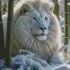 Polar Snow Lion Diamond Painting