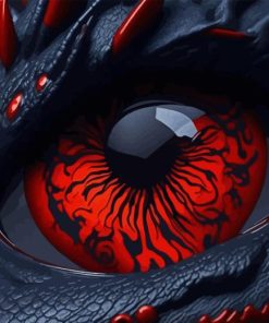 Red Dragon Eye Diamond Painting