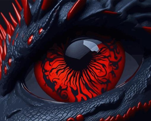 Red Dragon Eye Diamond Painting