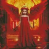 Red Girl Angel Diamond Painting