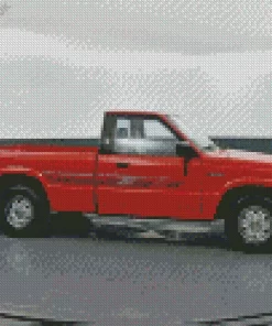 Red Mazda B2200 Diamond Painting