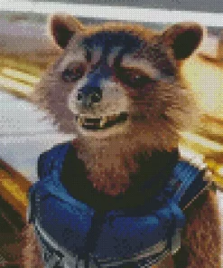 Rocket Raccoon Diamond Painting