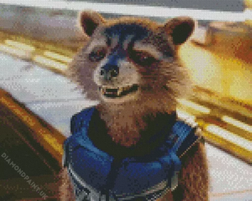 Rocket Raccoon Diamond Painting