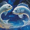 Silver Galaxy Fish Diamond Painting