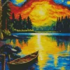 Starry Night Lake Diamond Painting