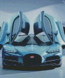 Super Blue Car Diamond Painting