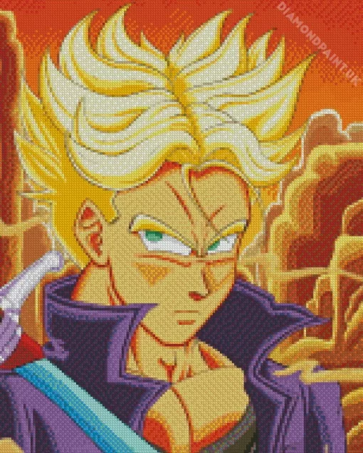 Super Saiyan Trunks Diamond Painting