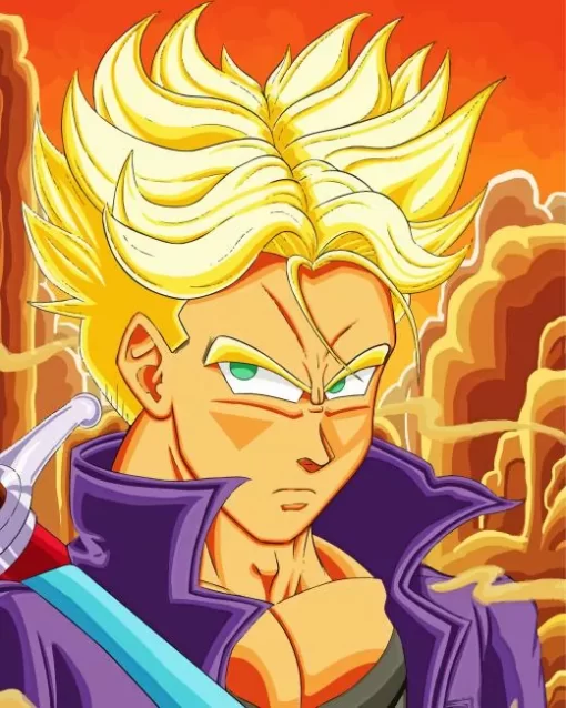 Super Saiyan Trunks Diamond Painting