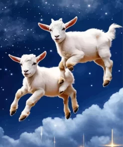 Two Cute Goats Diamond Painting