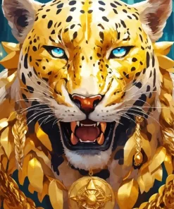 Wild Golden Tiger Diamond Painting