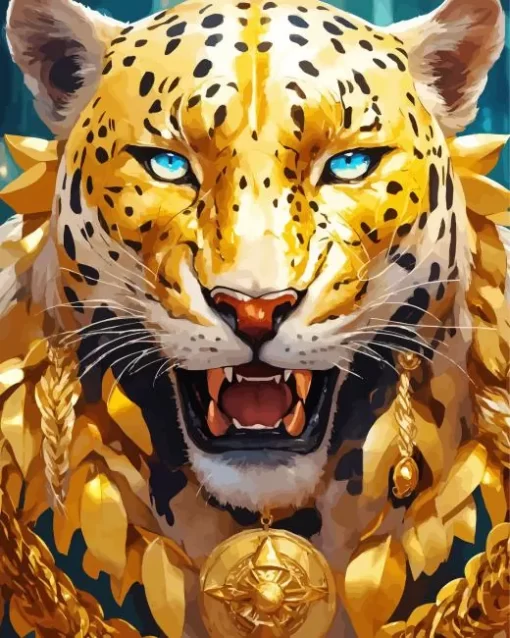 Wild Golden Tiger Diamond Painting