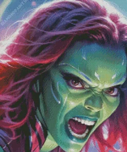 Angry Gamora Diamond Painting