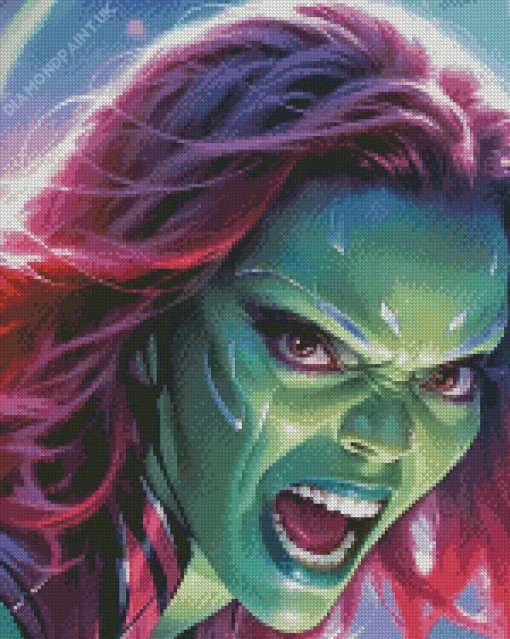 Angry Gamora Diamond Painting