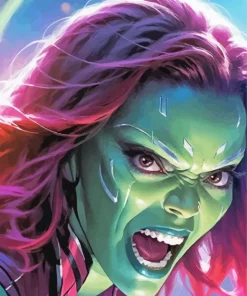 Angry Gamora Diamond Painting