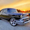 Black 57 Chevy Diamond Painting